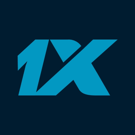 Көк фондағы 1X логотипі